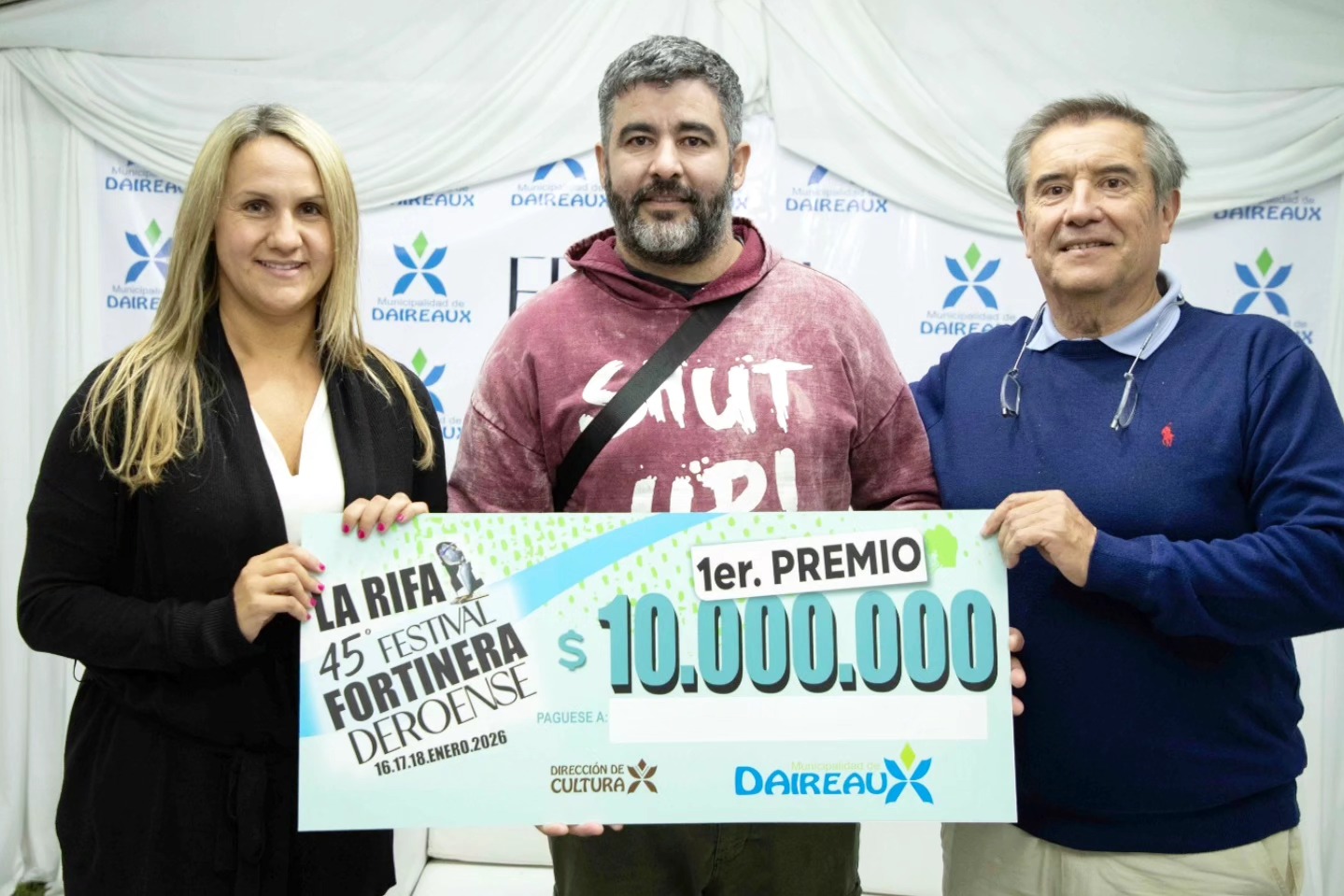Premios Y Rifas SE ENTREGARON LOS PREMIOS DE LA RIFA DE LA FORTINERA - Daireaux